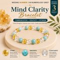 Mind Clarity Bracelet with Citrine, Amazonite and Clear Quartz crystals