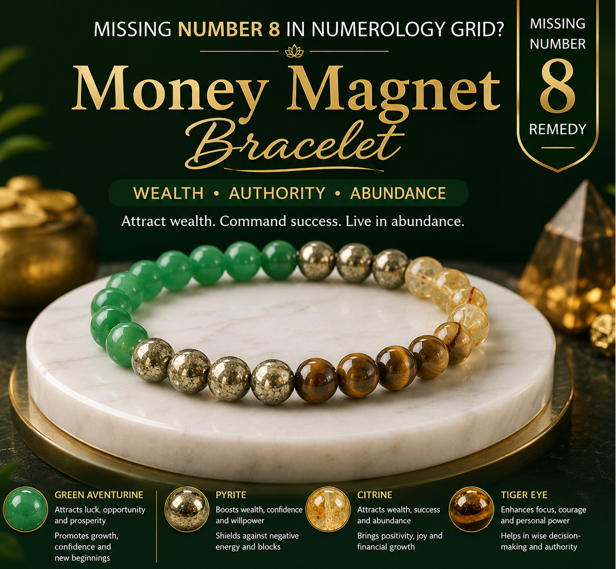 Money Magnet Bracelet – Missing Number 8